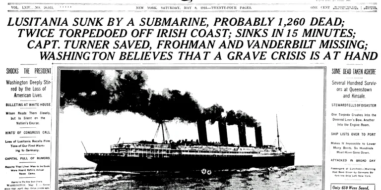 The Lusitania and World War I